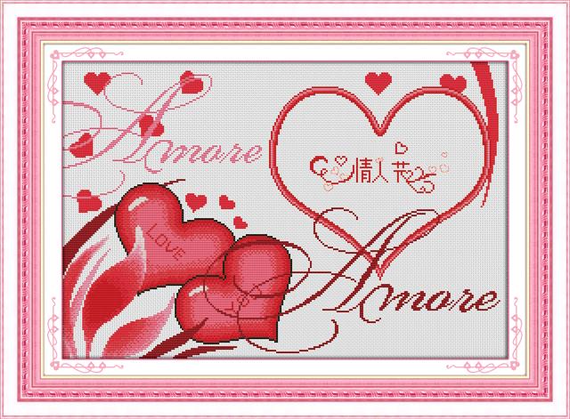 Tranh Thêu Chữ Thập A More I Love You