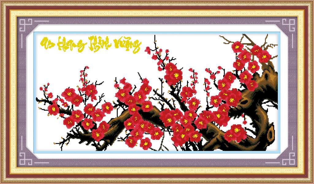 Tranh Thêu Chữ Thập: An Khang Thịnh Vượng