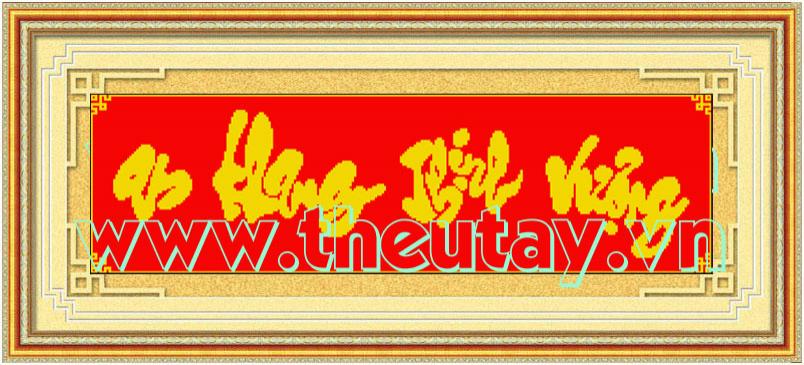 Tranh Thêu Chữ Thập An Khang Thịnh Vượng