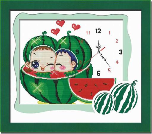 Bé Làm Dưa Hấu (Vải In Sẵn 100%)