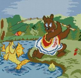 Bear with Golden Fish