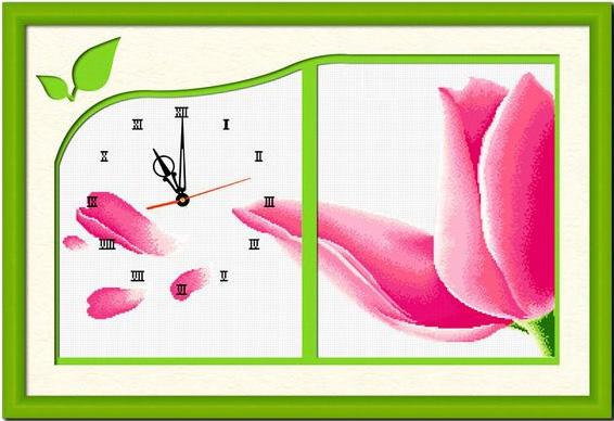 Tranh Thêu Chữ Thập Đồng Hồ Big Original
