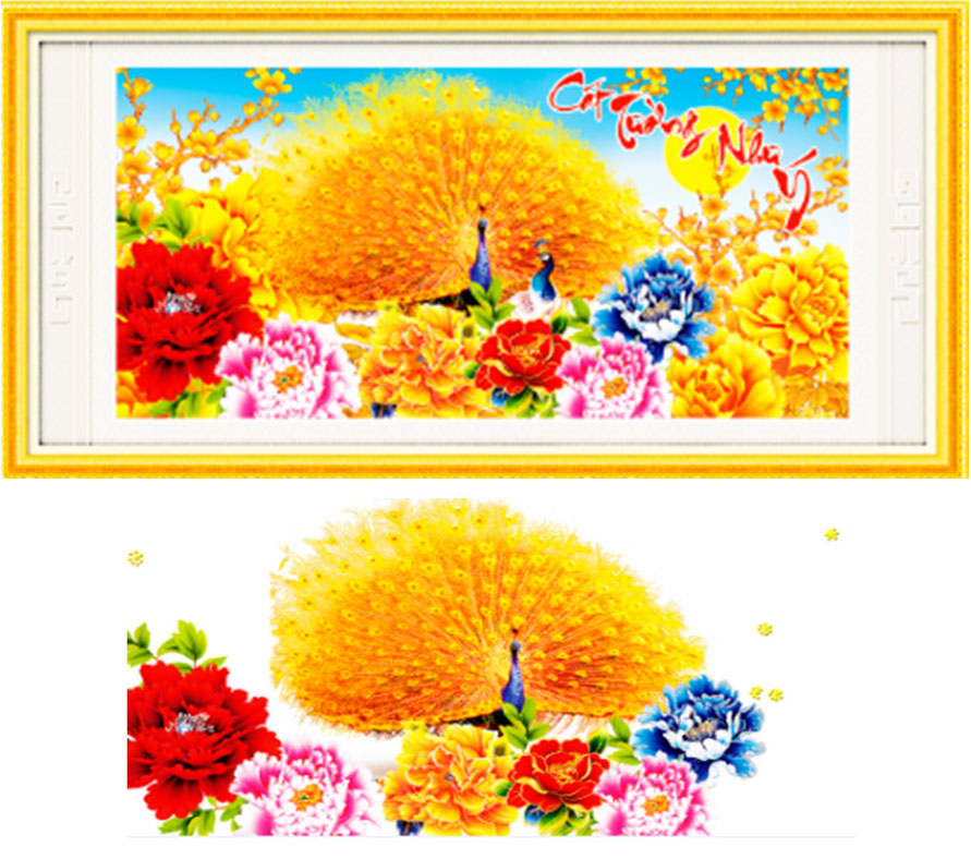 Tranh Đính Đá ABC 3D Cát Tường Như Ý