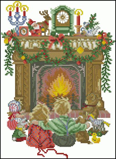 Children By Fireside Eva Rosenstand
