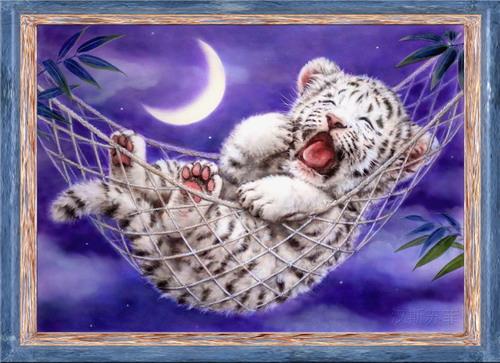 Tranh Thêu Chữ Thập Cradle Tiger