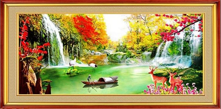 Tranh Thêu Chữ Thập Của Cải Dồi Dào