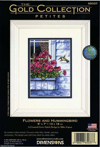 Flowers and Hummingbird