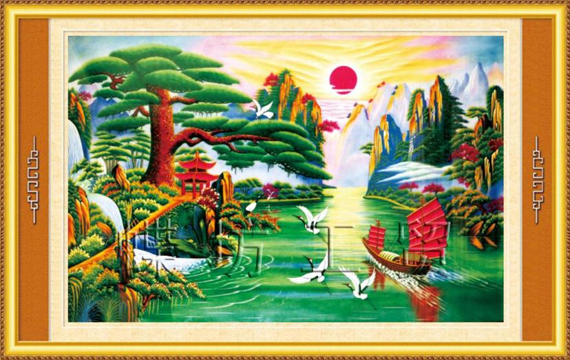 Tranh Thêu Chữ Thập Four Seasons