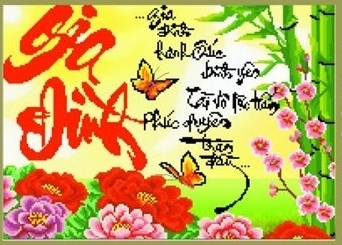 Tranh Thêu Chữ Thập 3D Gia Đình Hạnh Phúc Bình Yên