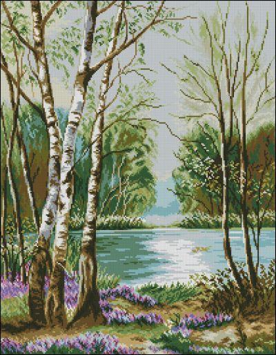Goblenset Lac cu Mesteceni