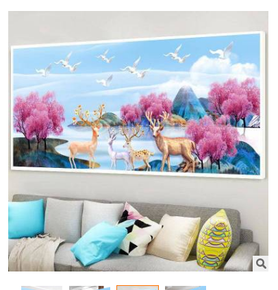 HÀNG Oder ( đặt cọc 50% )Tranh thêu chữ thập chưa thêu TUẦN LỘC MAY MẮN