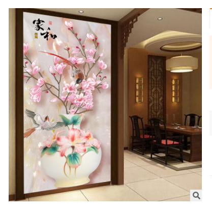 HÀNG Oder ( đặt cọc 50% )Tranh thêu chữ thập chưa thêu HOA NỞ PHÚ QUÍ