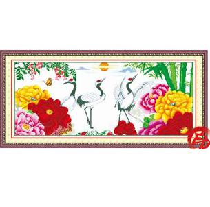 Tranh Thêu Chữ Thập Hạnh Phúc Dài Lâu