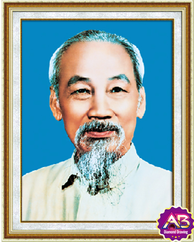Tranh Đính Đá ABC 3D Chủ Tịch Hồ Chí Minh