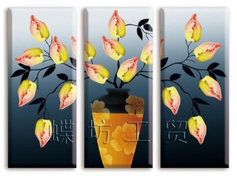 Tranh Thêu Chữ Thập 3D Hoa Ốc Biển