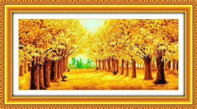 Tranh Thêu Chữ Thập Kim Ngọc Mãn Đường