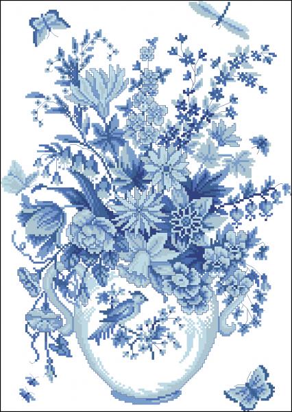 Lanarte 12646 Blue flowers