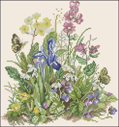 Lanarte Coraline Backer Flowers Blue