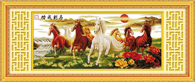 Tranh Thêu Chữ Thập Mã Đáo Thành Công