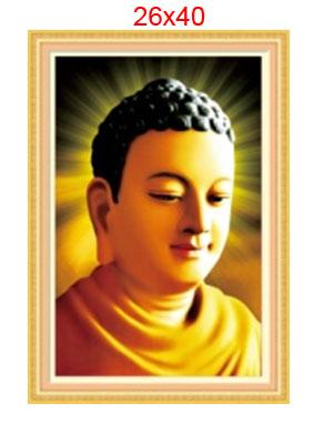 Tranh Thêu Chữ Thập Mặt Phật, KT Lớn