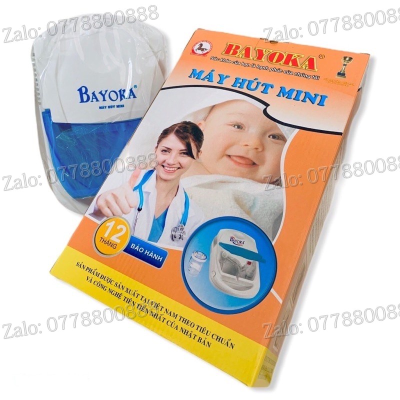 Máy hút dịch mũi- Máy hút đờm nhớt cho trẻ em, người lớn chính hãng có TẶNG KÈM BÌNH HÚT DỊCH VÀ 1 ĐẦU HÚT