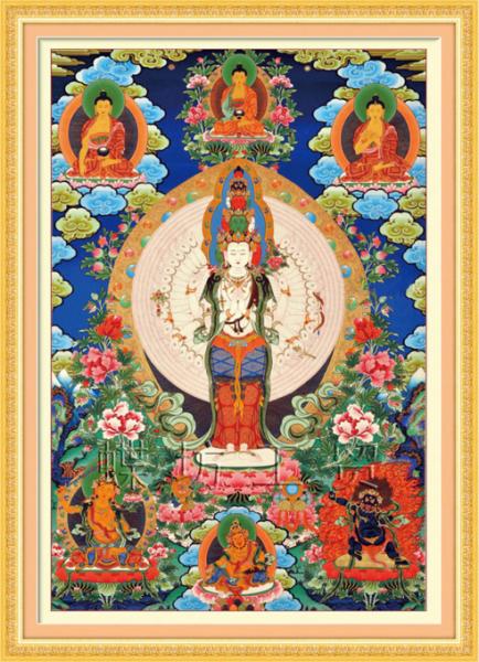 Tranh Thêu Chữ Thập Muôn Phật