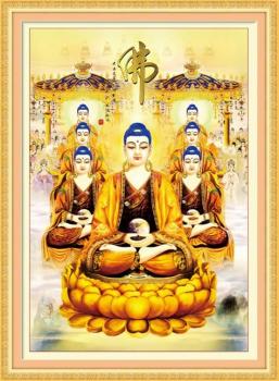 Tranh Thêu Chữ Thập 3D Phật Tổ Tấn Tôn