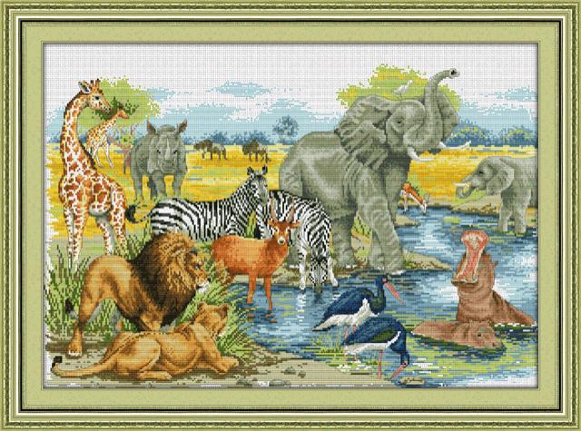 Tranh Thêu Chữ Thập Thế Giới Động Vật