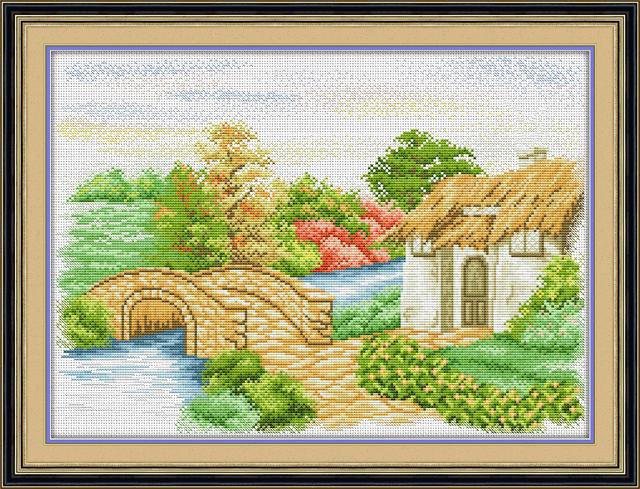 Tranh Thêu Chữ Thập An Vui Tự Tại