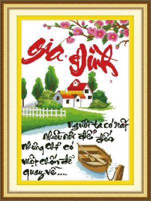 Tranh Thêu Chữ Thập Người Ta Có Rất Nhiều Nơi Để Đến Nhưng Chỉ Có Một Nơi Để Quay Về