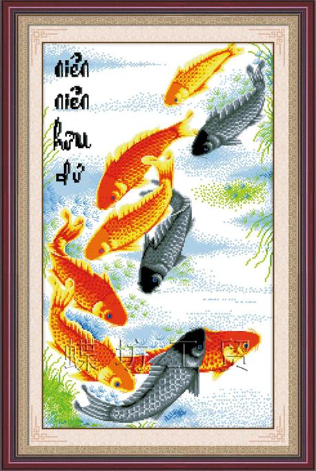 Tranh Thêu Chữ Thập Niên Niên Hữu Dư