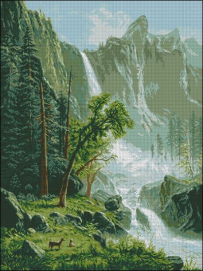 Peisaj cu cascada