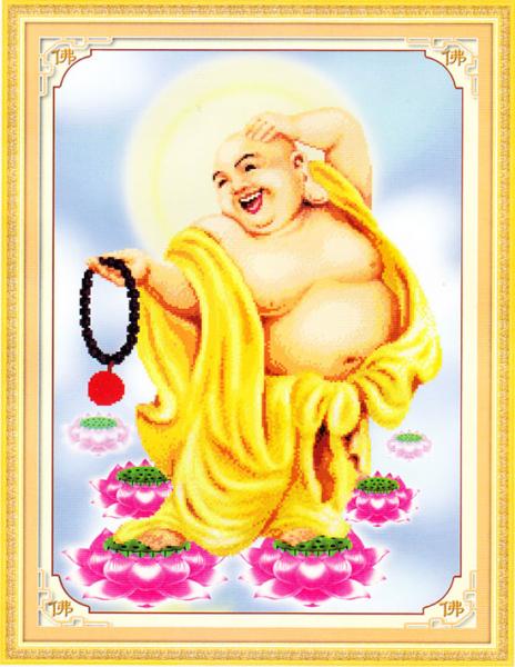 Tranh Thêu Chữ Thập 3D Pháp Vương Di Lặc Tôn Phật