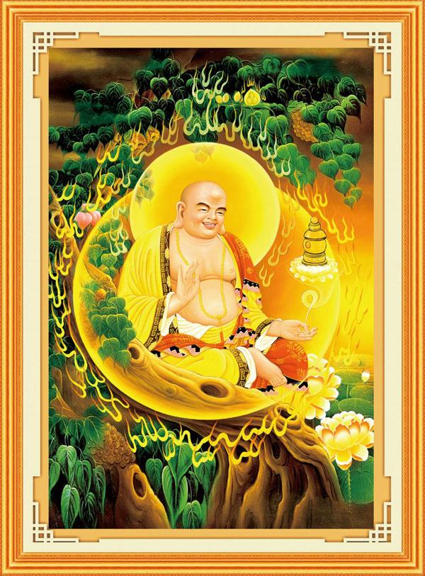 Tranh Thêu Chữ Thập 3D Đức Phật  Di Lặc Bồ Tát Tốt Lành