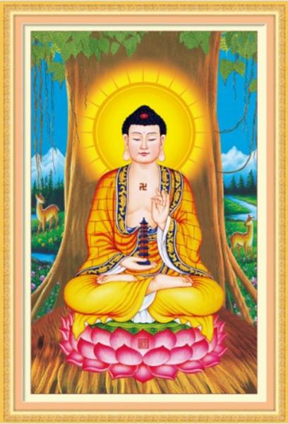 Tranh Thêu Chữ Thập 3D Đức Phật Dược Sư Lưu Ly