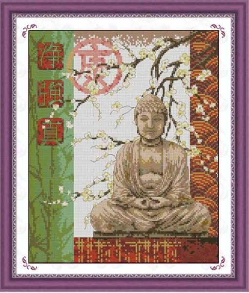 Phật Tọa Thiền Hoa Đào