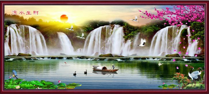 Tranh Thêu Chữ Thập Phát Triển Thịnh Vượng