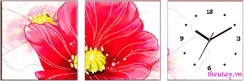 Sắc Hoa Đỏ ( Vải In Sẵn)