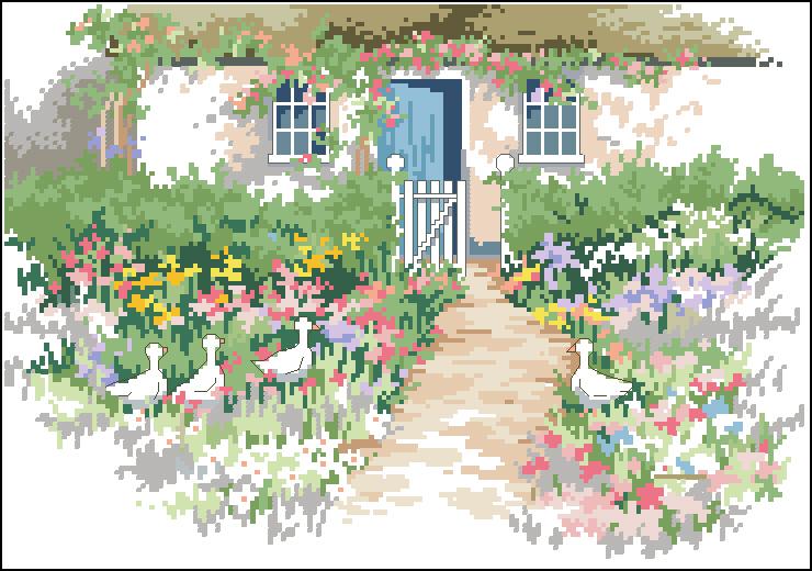 Summer gardens - Cottage with Geese