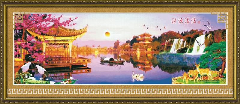 Tranh Thêu Chữ Thập Tài Sinh Lộc Đầy