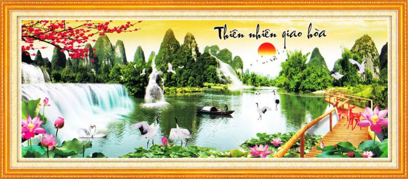 Tranh Thêu Chữ Thập Thiên Nhiên Giao Hòa