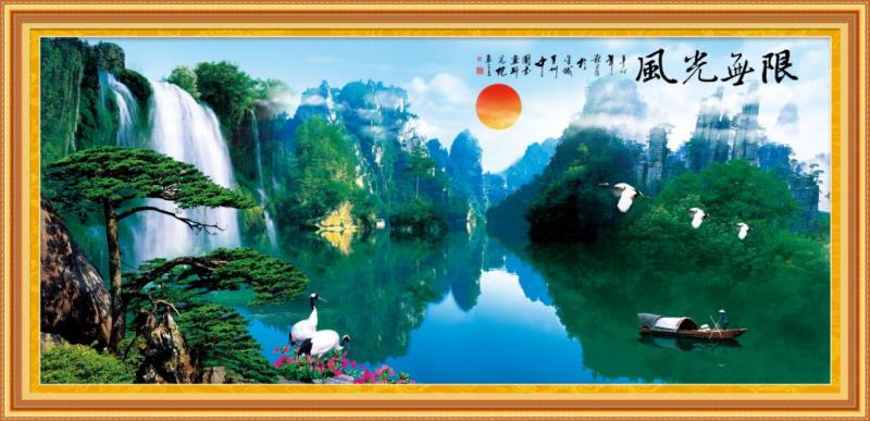 Tranh Thêu Chữ Thập Thiên Nhiên Kỳ Vỹ