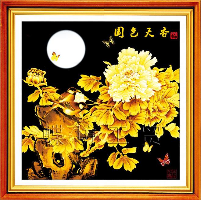 Tranh Thêu Chữ Thập Trăng Sáng Muôn Hoa