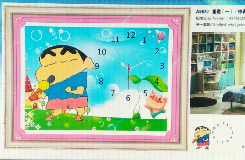 Tranh Đính Đá ABC 3D ĐỒNG HỒ CHILDLIKE