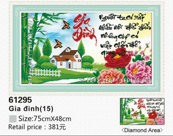 Tranh Đính Đá ABC 3D Gia Đình Người Ta Có Rất Nhiều Nơi Để Đến Nhưng Chỉ Có Một Chốn Để Quay Về