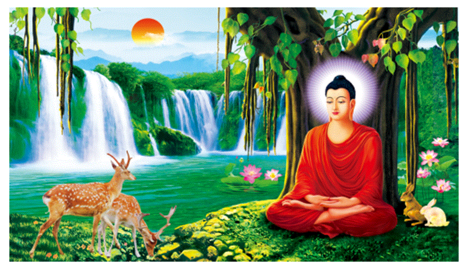 Tranh Đinh Đá ABC 3D Phật Thích Ca Mâu Ni Phật