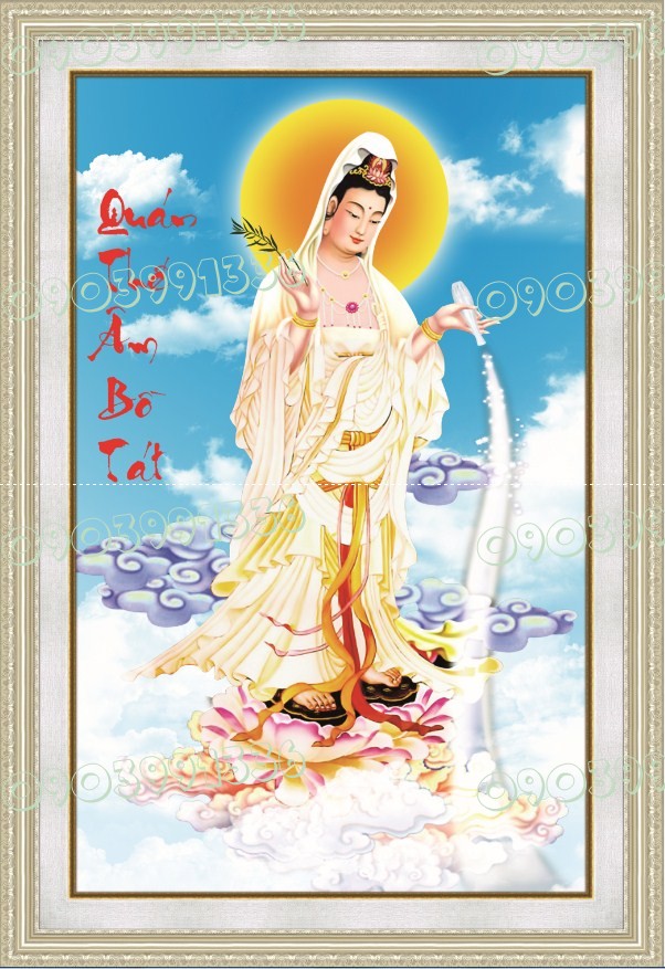 Tranh Đính Đá ABC 3D Quán Thế Âm Bồ Tát