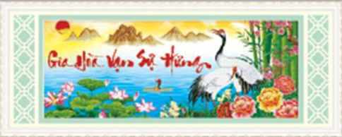 Tranh Đính Đa Gia Hòa Vạn Sự Hưng