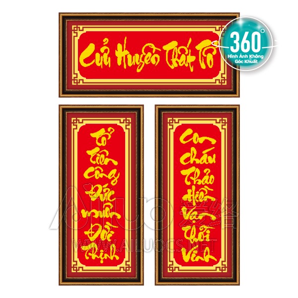 Tranh Đính Đá ABC 3D Cửu Huyền Thất Tổ