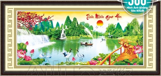 Tranh Đinh Đá ABC 3D Thiên Nhiên Giao Hòa